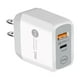 thumbnail image 1 of Cargador rápido de 25 W para teléfonos móviles, 5 V, 5 A, adaptador tipo C con cabezal de carga rápida europeo y británico., 1 of 6