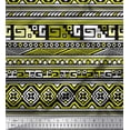 thumbnail image 1 of Soimoi Georgette Viscose Fabric Stripe & Greek Key Geometric Print Fabric by Yard 42 Inch Wide, 1 of 1