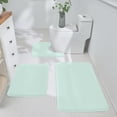 thumbnail image 4 of yulier 3 Piece Bathroom Rug Set, Super Soft Absorbent Velvet Toilet Bath Mat Set, Bath Rugs and U-Shaped Contour Toilet Rug, Non Slip Quick Dry Machine Washable, 4 of 4