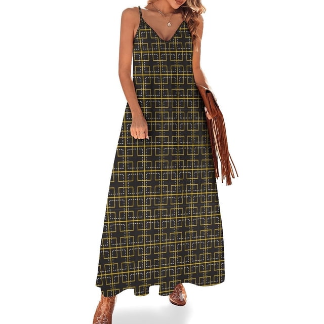 Orlando - Vestido sin mangas con cuadros Argyle Ropa de mujer Vestido de noche de mujer Ropa mujer Mono de verano para mujer