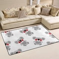thumbnail image 2 of Coolnut Lightweight Soft Area Rugs 31x20 Inch, Koalas On White Floor Mat Doormat for for Rooms Entrance Hardwood Floor Living Room 2'7" x 1'8"） Nursery Rugs, 2 of 6