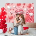 thumbnail image 3 of 71x43 Inch Happy Valentine's Day Banner Polyester Photo Backdrop Holiday Party Decoration for Indoor Dating Celebration, 3 of 5
