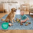 thumbnail image 4 of ODIKA 8'x10' Ultra-Soft Area Rug, Farmhouse Lattice Southwestern Throw Checkered Boho Geometric Playful Expressive None Washable, Bare feet friendly, Silk-Touch for Bedroom, Under Sectional, 4 of 7