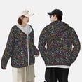 thumbnail image 4 of Balery Musical Notes Sudadera ligera de manga larga con capucha y protección solar UPF 50+ para hombre y mujer, ideal para pesca y running-3X-Large, 4 of 7