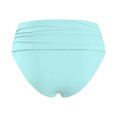 thumbnail image 5 of MNCEKFOD Women's Tummy Control Swim Bottoms Summer Beach High Waist Pleated Swim Trunks Double Layered Triangle Swimsuit Bathing Suit Bottoms Mint Green XXL, 5 of 6