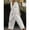 *White, variant on ClodeEU Women's Linen Wide Leg Pants, Casual Drawstring Elastic Waist Full Length Trousers White,Womens Plus XL