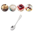 thumbnail image 4 of BRIGHTFUFU Cucharas creativas de acero inoxidable con forma de concha para mezclar té, postre, helado y café., 4 of 7