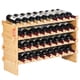 thumbnail image 1 of Botellero VEVOR para 36 botellas, apilable, madera de bambú, 4 niveles, 1 of 9