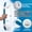 Blue-16.8” 2 Set, variant on 16.8” Gray Bathtub Grab Bar Shower Safety Handle