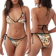 thumbnail image 3 of Fotbe construction road work landscape Traje de Baño para Mujer de Dos Piezas – Bikini Sexy de Tirantes Tipo Halter con Diseño Triangular, 3 of 6