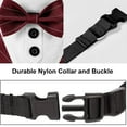 thumbnail image 4 of Apuakthei - Esmoquin formal para perro, collar tipo bandana para boda, collar para perro con pajarita, pajarita ajustable para perro para mascotas pequeñas, medianas y grandes, 4 of 6