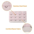 thumbnail image 4 of INSPIRE CHIC Women's 3 Rows 4 Hooks Bra Extenders Straps Extension Beige-Pink 3 Rows 4 Hooks 10 Pcs, 4 of 5