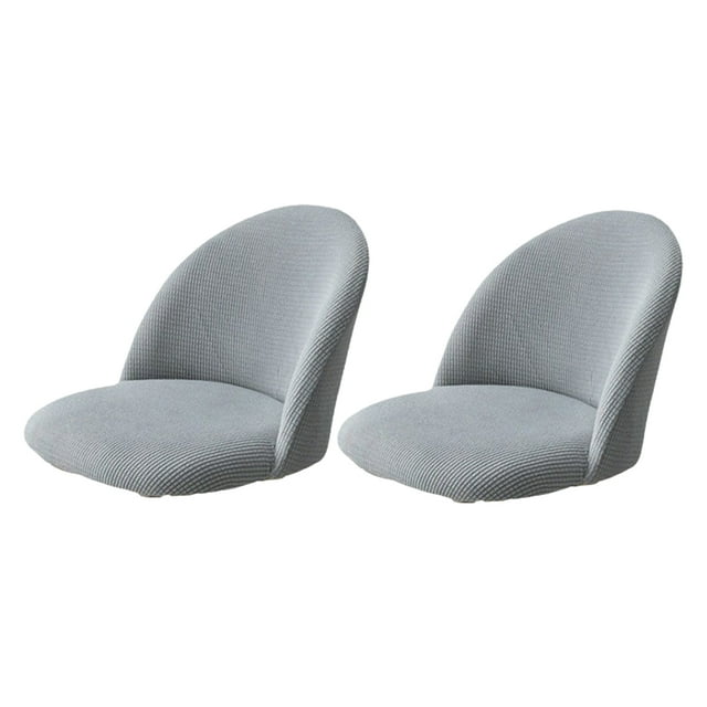 Bearachild Fundas para sillón de amplia aplicación, 2 piezas, diferentes estilos de muebles, funda para silla de comedor de ajuste Universal Decoración del hogar Gris plateado