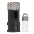 thumbnail image 2 of Dry Wet  Hole Saw Bit,  Core Hole Saw Bit Lightweight Stable M14 Fast Drilling Easy To Install Robust  for Marble for Stone 25mm, 2 of 8