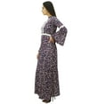 thumbnail image 2 of Bimba Women's Rayon Blend Printed Lace Maxi Winter Dress Long Jilbab Dresses, 2 of 6
