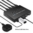 thumbnail image 3 of 4 In 4 Out KVM USB2.0 Switch Hub Adapter USB2.0 Printer for Laptop, 3 of 5