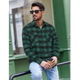 thumbnail image 4 of COOFANDY Flannel Shirts for Men Long Sleeve Casual Button Down Shirt Cowboy Work Shirt with 2 Pockets, 4 of 6