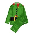 thumbnail image 6 of Family Christmas Pajamas Matching Sets, Family Matching Christmas Pajamas, Cute Printed Long Sleeve Two Piece Set, Relaxed Fit Round Neck Top, Holiday Pajamas Sleepwear, 6 of 7