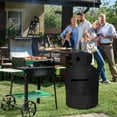 thumbnail image 4 of Propane Tank Cover 20lb Gas Tank Cover Outdoor 600D Heavy Duty Waterproof Covers Fits Standard 20 lb Tank Cylinder, 13'' x 19.5'' Black（There is only one dust cover）, 4 of 5