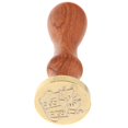 thumbnail image 2 of Sello de lacre de 20 estilos, diámetro de mango de 30 mm, con mango de madera para invitaciones., 2 of 8
