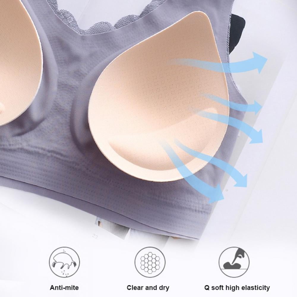 DABOOM Women's Seamless Wireless Cooling Unpadded Comfort Bra Sleep Bras  M-2XL 