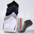 thumbnail image 3 of El tobillo de las mujeres pega los calcetines de las mujeres multicolores del athleisure del top bajo del algodón suave, 3 of 5