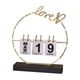 thumbnail image 1 of Calendario de San Valentín con tapa ligera, calendario perpetuo, regalos de boda, foto Amor Base Negra, 1 of 9