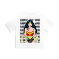 thumbnail image 2 of Wonder Woman Your First Women's Boxy Cropped T-Shirt Casual Graphic Tee, 2 of 6