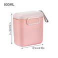 thumbnail image 1 of Caja de almacenamiento de leche en polvo para bebé, contenedor de comida para recién nacido, dispensador de fórmula lavable apilable, cereales esenciales, 1 of 4