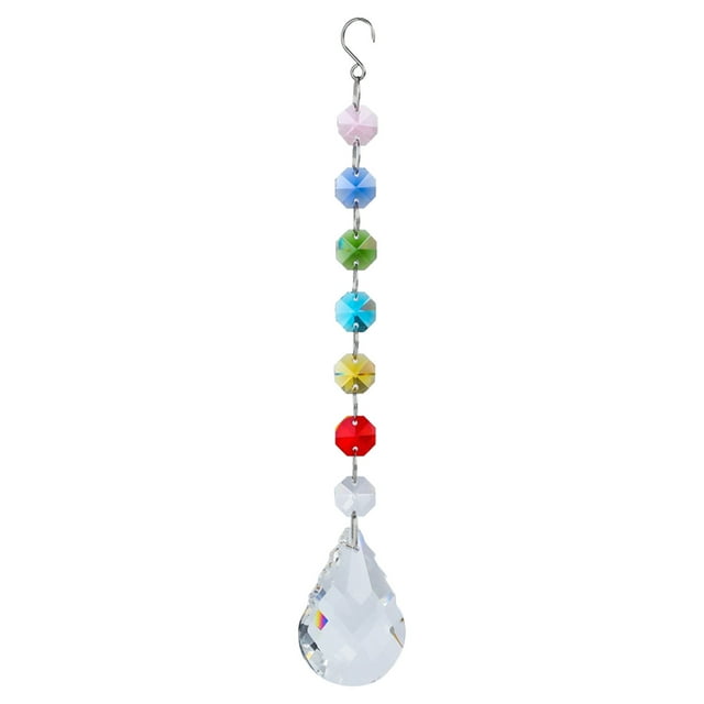 Pendentif de Bijoux en Cristal Coloré Cadeau Chaîne Chaîne Pendentif d'Éclairage