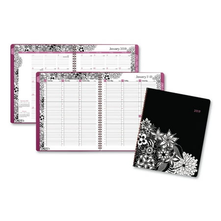 Cambridge 2019 FloraDoodle Weekly/Monthly Appointment Book/Planner, 8 1/2” x 11” (Best Telemarketing Scripts To Get An Appointment)