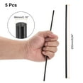 thumbnail image 2 of Uxcell ABS Styrene Stick Solid Bar Model for DIY Toys Building Making Architectural Model Making Black 5Pcs 4/25" x 10", 2 of 7