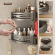 thumbnail image 3 of Estante de almacenamiento para inodoro, espacio sin perforaciones, aluminio, pistola, gris, lavabo, inodoro, almacenamiento montado en la pared, inodoro, baño, triángulo, 3 of 5