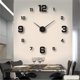 thumbnail image 3 of Large Wall Clock 3D Luminous Frameless Wall Clocks Digital Clock Wall Stickers Silent Clock for Home Living Room, 3 of 5