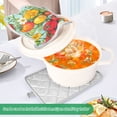 thumbnail image 3 of Yayeee Pot Holders Kitchen Heat Resistant with Pocket 7"x9.8" Cotton Oven Cooking Hot Pads, Vibrant Tomatoes, 3 of 7