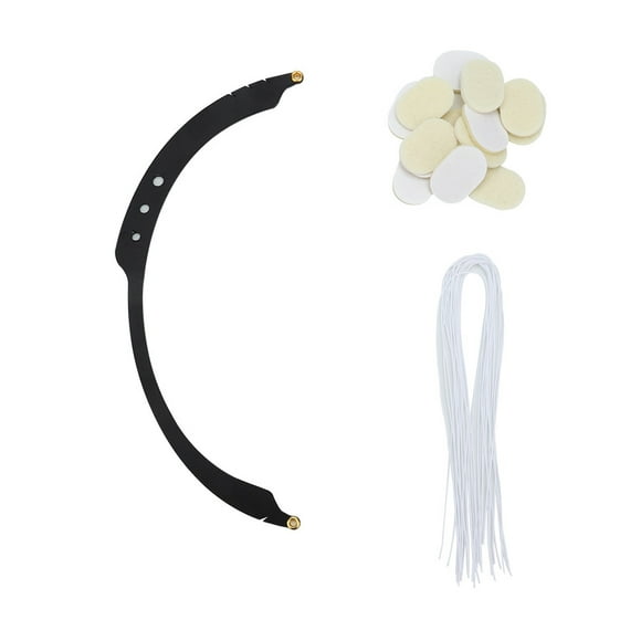 Microblading Line Marker Ruler Eyebrow Tattoo Measuring Tool With 10pcs Thread Lines (Black)
