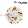 thumbnail image 3 of Balery 4 Pcs Little Birdsleather Coasters Set, Drink Table Cup Coasters For Living Room Kitchen Coffee Decor, 3 of 9