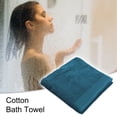 thumbnail image 2 of Toalla de baño Unique Bargains algodón absorbente suave azul 59.06''x28.35'', 2 of 7