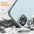thumbnail image 6 of for iPhone 14 Case, iPhone 13 Case Shockproof Liquid Silicone Protective Phone Case with Soft Anti-Scratch Microfiber Lining Ultra Slim Drop Protection Phone Cover 6.1 inch(Light Blue), 6 of 12