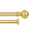 thumbnail image 2 of Urbanest 5/8" Adjustable Double Curtain Rods Set with Volle Finials, Gold,28"-84", 5/8 Inches Front and 1/2 Inches, 2 of 7