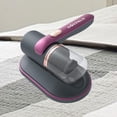thumbnail image 1 of Aspiradora,Removedor de aspiradora de ropa de almohadas de mano,Limpiador de colchones Aspirador de cama extraíble, Aspiradores Sofá Alfombra,Pequeño edredón de cama de Violeta, 1 of 8