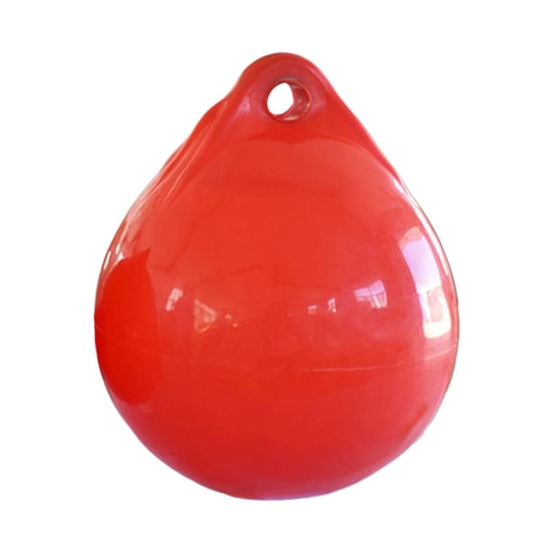 Boya de ancla redonda para parachoques de muelle de bola de defensa de barco, boya de marina amortiguación Be Rojo 30x35cm 2.8cm kusrkot defensa de barco