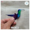 thumbnail image 3 of Window Flakes Anti-Collision Watercolor Hummingbird Window Clings, Multicolor Glass Safety Set of 9 Decals, 3 of 7