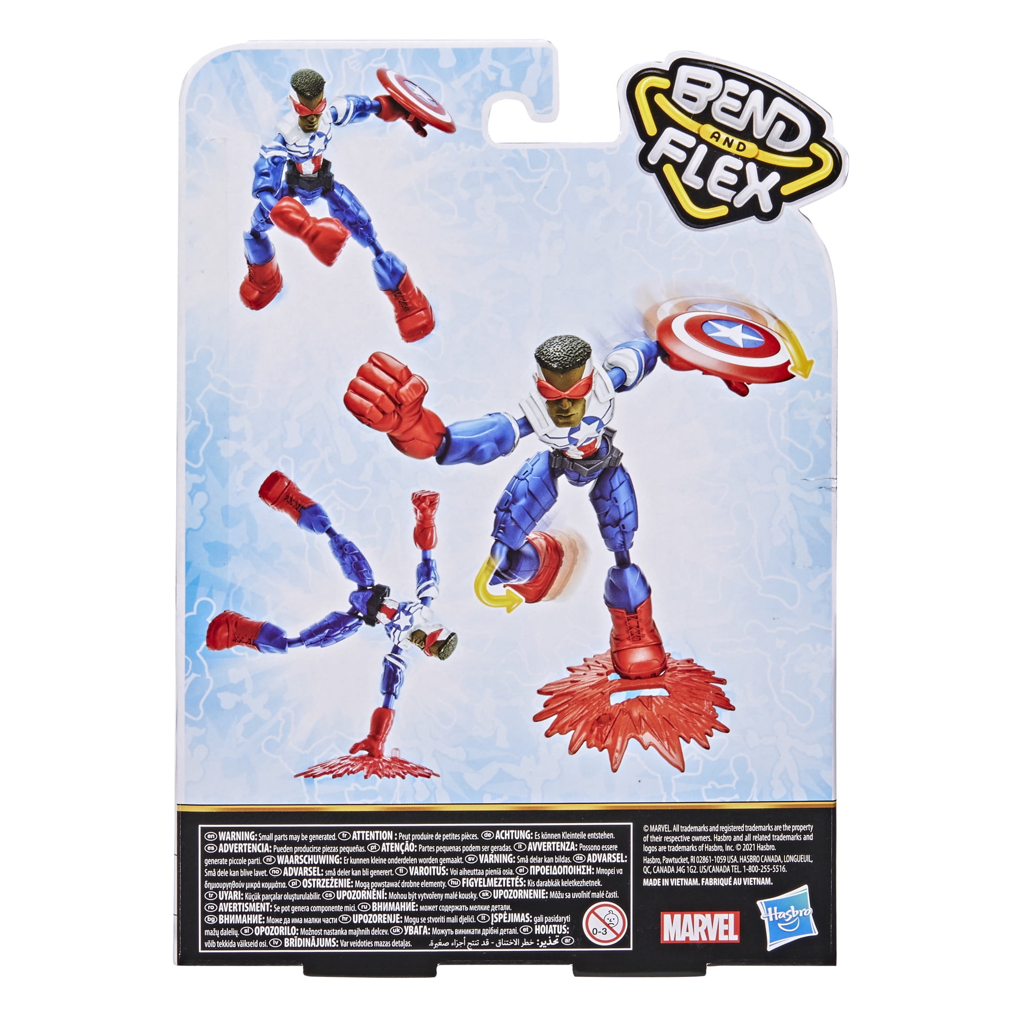 Marvel Avengers Bend and Flex 6-Inch Flexible Captain America Action Figure 