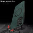 thumbnail image 5 of Mantto for Samsung Galaxy A23 4G Case Compatible with MagSafe Charging, Vegan PU Leather Slim Classic Luxury Elegant Thin Drop Protection Protective Cover for Samsung Galaxy A23 4G, Green, 5 of 9