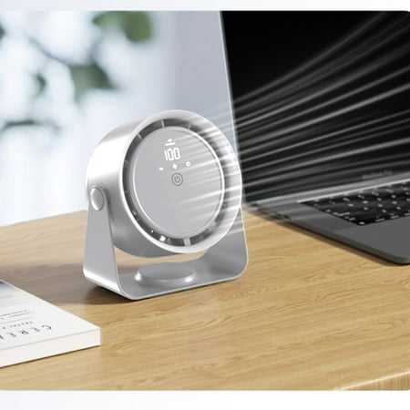 

yunlongp Household Fan 2024 New Portable Air Conditioner Digital Display Charging Air Circulation Fan Desktop Wall Mounted Bladeless Fan Fans Clearance