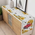 thumbnail image 4 of Spring Sunflowers Table Runner - 70 Inch Long, Kitchen Dining Table Runner Dresser Scarves, Car Bee Farmhouse Pastoral Rustic Farmhouse Decor for Coffee Tables Wedding Party Banquet, 4 of 8
