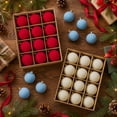 thumbnail image 5 of Christmas Tree Ball Ornaments Set Flocked Velvet Texture 2.4 Inch Round Baubles 12 Pack Christmas Tree Decorations for Indoor Holiday and Home Party Use, 5 of 6