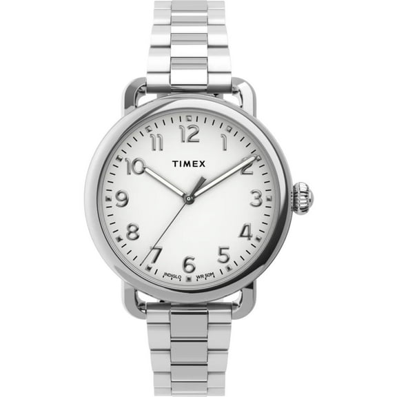 Timex TW2U13700VQ Women's Standard Silver Dial Bracelet Watch