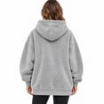 thumbnail image 3 of laqbezok Women's Pet Dog Pouch Hoodie, Oversized Dog Carrier Sweatshirt with Large Pocket, Long Sleeve Fleece Dog Hoodie & Cozy Winter Clothes, Gray XXL, 3 of 4